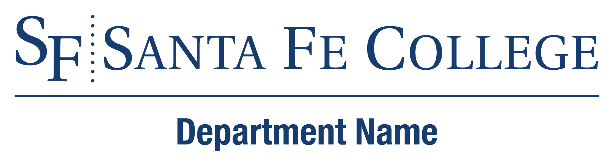 SF Departmental Logo Horizontal Example