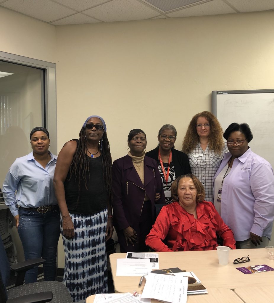 Kimberly Flowers, Nkwanda Jah, Dr. Karen Cole-Smith, Diane Johnson, Dr. Vivian Haynes, Carolyn Das, Belinda Smith