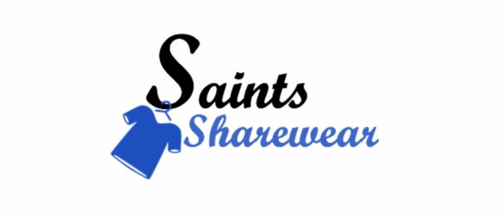 Saints Sharewear long logo for featured image