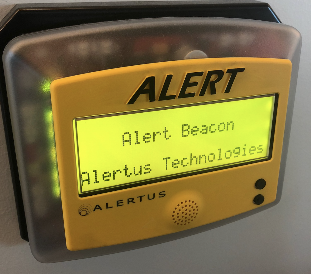 Alertus Beacon alarms are located in a few buildings across SF properties. They will be tested during ENS testing Tuesday, Dec. 18.