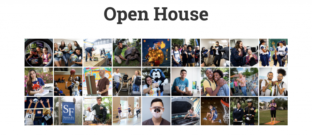 Open House Instagram-style pictures from SF webpage