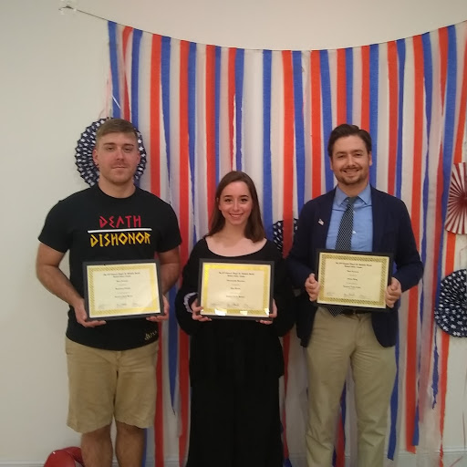 SF award-winning students Brandon Friend, Mya Webb and Jason King.