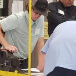 SF student John Thomas won third place in the secondary division at the SkillsUSA Automotive Service Training Competition.